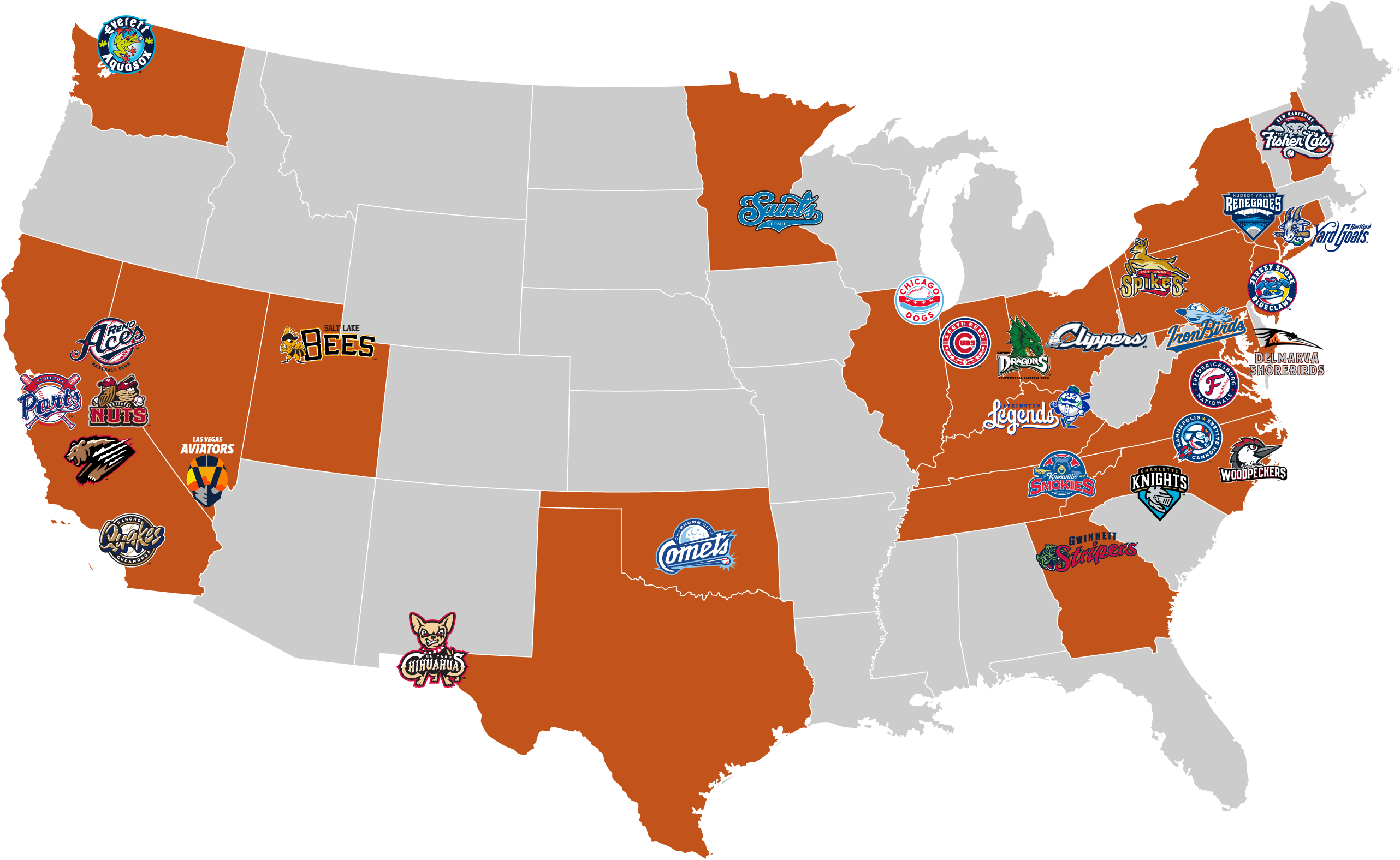 Pro Sports Catering Partner Map